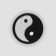 Thermal appliance "yin and yang", d = 6 cm, black and white color
