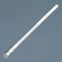 A collar with rows of 4 rows and rhinestones on a buckle, 38 x 1.5 cm, Osh 26-33, white
