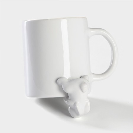 Mug of the shade "bunny", 380 ml, white color-3