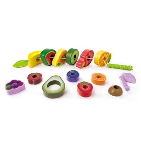 Wooden lacing "Funny caterpillars", 14 items-5