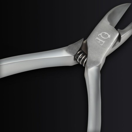 Pedicure nippers "Premium satin", hidden spring, 10.9 cm, blade length - 16 mm, silver color-7