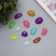 Decor for creativity plastic shines in the dark "multi -colored pebbles" set 12 pcs