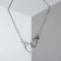 Handcuff "handcuffs" style, color silver, 70 cm