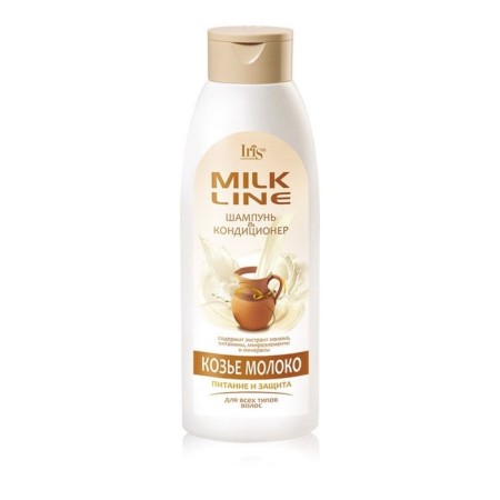 Hair Container Iris Cosmetic "goat milk", food and protection, 1000 ml