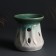 Aroma lace ceramics "Long sheet" Green 8.5x8.5x9.7 cm