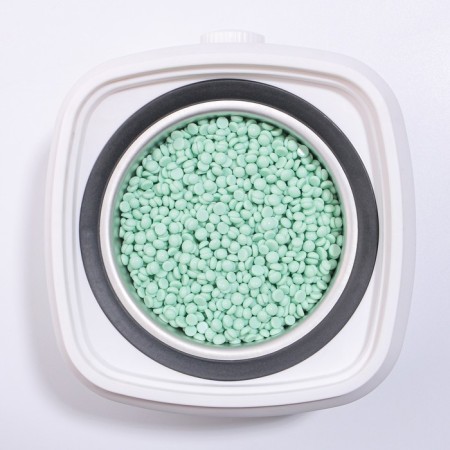 Wax for depilation, film, in granules, 500 gr, green color-7