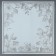 Flower film, "Flowers with a border", white, 57x57 cm