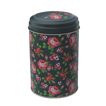 Bank with a lid for bulk foods "Flora", 1.1 l, 10 × 16 cm, round, mix color-4