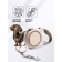 Roulette with a system of effective twisting a leash, 5 m, up to 20 kg, beige-green