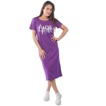 Female dress, size 56, purple color