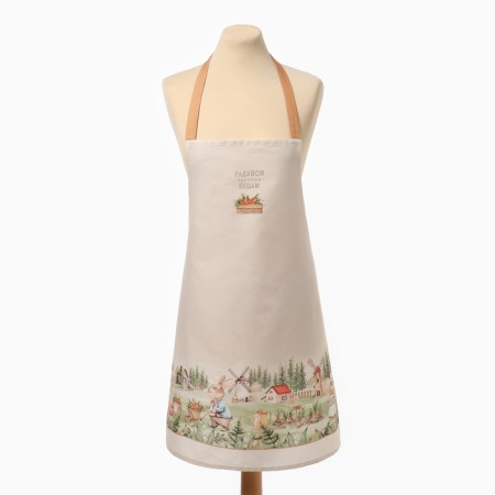 Apron Ethel "Rabbling Farm" 60x70cm, 100% HL, sarzha 190 g/m2-5
