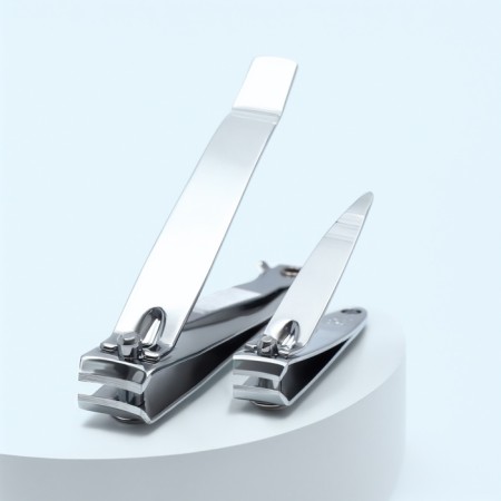 Kusachki-Kniper for manicure and pedicure, 2 pcs, 5/8 cm, on the blist, the color is silver-2
