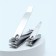Kusachki-Kniper for manicure and pedicure, 2 pcs, 5/8 cm, on the blist, the color is silver