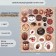 Decor for creativity cardboard "Chips and buttons. Brown" 24 pcs 13x16.5 cm