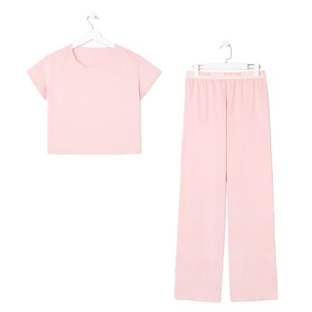 Female pajamas (T-shirt and trousers) KAFTAN "BASIC" size 48-50, pink color-5