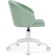 Computer chair Plastic Plastic/velor, white/green 59x60x78 cm