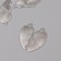 Decor for creativity metal, enamel "Fish in love" set 2 pcs 3x2.8 cm