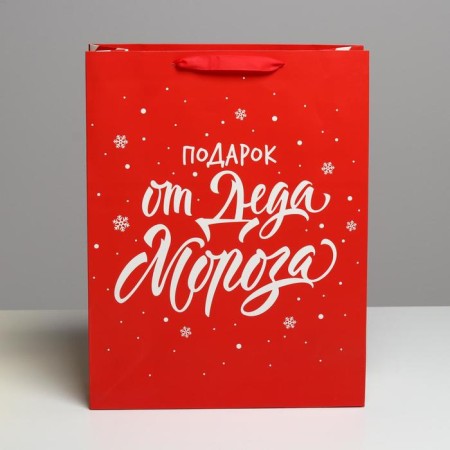 Laminated vertical “Gift from Santa Claus”, l 31 x 40 x 11.5 cm, New Year-2