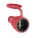 Forest socket 16-005, 16 A, 250 V, IP44, with salary, with a plug, rubber, red