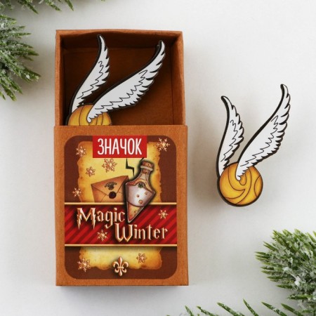 Icon in the box "Magic Winter", 5 x 4 cm-1