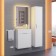 Tumbling under the Uperwood Modul sink, 50 cm, suspended, matte, white