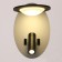 Sconces 85106/2 LED 5+3W 4000k White-black 13x15x20 cm