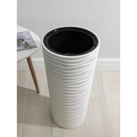 Kashpo for flowers with an insert "Dune", 42 l (8 l), white color-1