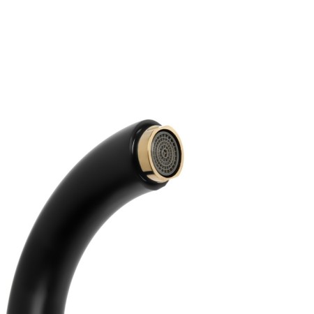 Mixer aboard the Zein NB-7 bath, for four holes, a set, retro, black/gold-5