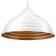 Lamp Bayerlux "Dome" 1x40W E27 with a white-gold 40x40x22-122 cm