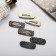 Invisibility for hair "Beatrice" (set of 6 pcs) Leo Lux, 5 cm, gold