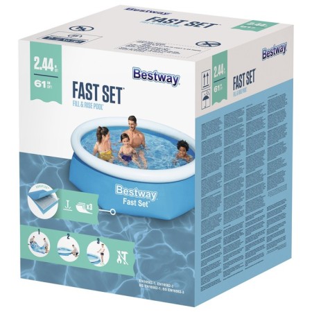 Бассейн надувной Fast Set, 244 х 61 см, 57448/57494-4