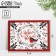 Postcard - compliment "New Year's Wreath", 6 x 8 cm, New Year
