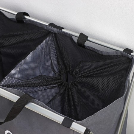 Belly basket Folding Double Daul “Dark and Light”, 61 × 36 × 57 cm, gray color is gray-5