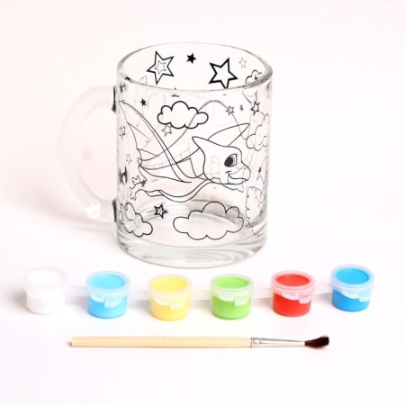 Mug for painting "Dinosaurus"-2