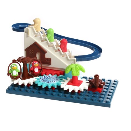 Designer developing with gears "Funny Penguins", 33 details-3