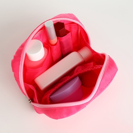 Cosmetic bag Dor units, 16*6*10.5, lightning departure, lining, n/pocket, pink-3