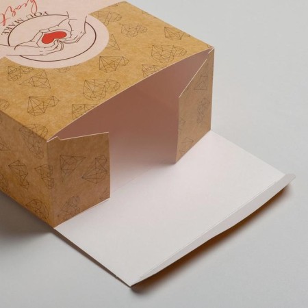 Gift folding box, packaging, “with love”, 16 x 23 x 7.5 cm-2