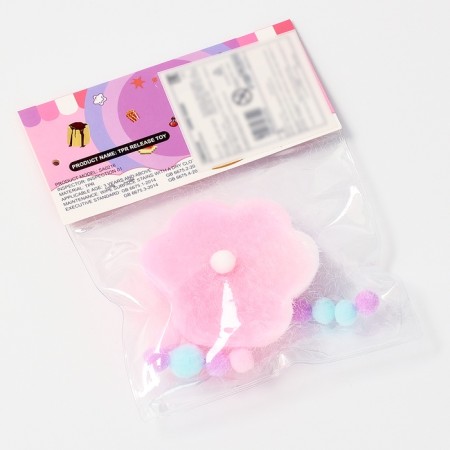 Squish anti -stress - Taba Law toy, with fluffy sprinkling, mix-10