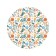 Pareo and beach rug "Lug of flowers", d = 150 cm