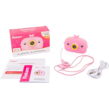 Rekam ILOOK K430I, 20 MP, 2 ", 720p, SD, pink camera-4