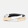 Women's belt, width 1 cm, metal buckle, white color