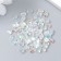 Decor for creativity Plastic "elongated crystal" set of 60 pcs white 0.8x0.6 cm