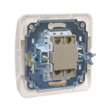 Luazon Lighting "Orion" switch, 10 A, 1 key, hidden, white-2