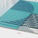 House rug of share "Paul", 40 × 65 cm, turquoise color
