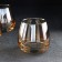 A set of low glass glasses "Golden Honey", 300 ml, 4 pcs