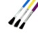 A set of brushes nylon, 3 pieces, flat, with plastic, colored handles