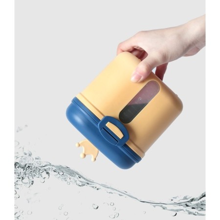 Container for storage of baby food "Crown", 360 gr., Yellow color-5