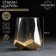 Glass glass Magistro "Dario", 450 ml, gold color