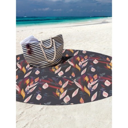 Pareo and beach rug "Abstraction", d = 150 cm-2