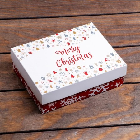 Gift box team "Snowflakes", 16.5 x 12.5 x 5.2 cm-3